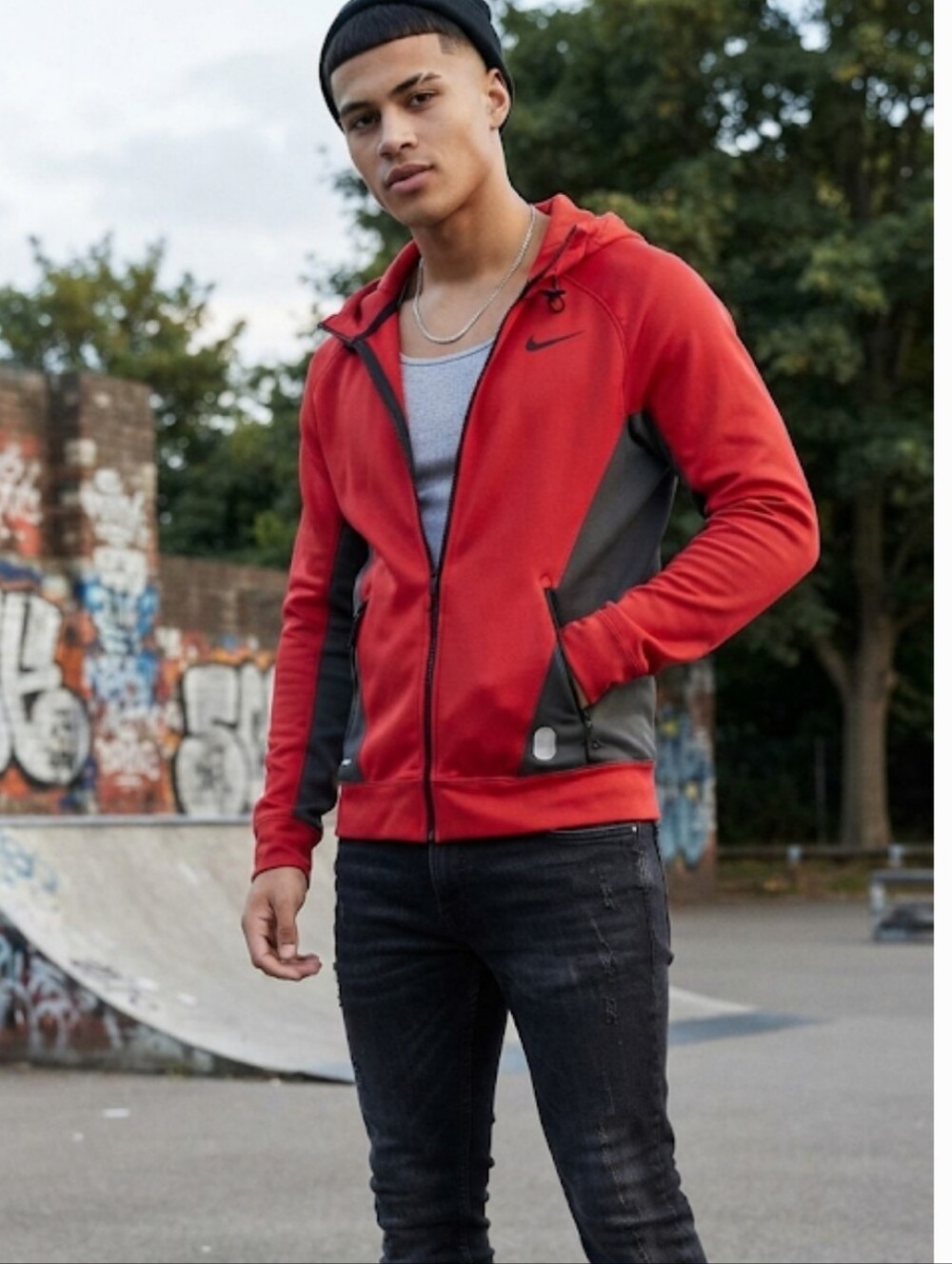 Nike Nike Hyper Elite Therma-FIT full-zip hoodie, red Size Meduim